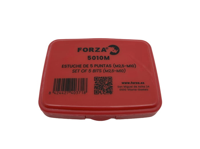 Forza Juego de 5 Puntas Extractoras M2,5-M10 Phillips/Allen Forza Juego de 5 Puntas Extractoras M2,5-M10 Phillips/Allen